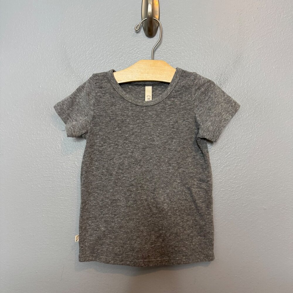 CHILDHOODS CLOTHING heather gray short sleeve tee size 2T